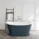 Mayfair 1500mm Inky Blue Freestanding Roll Top Slipper Bath