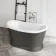 Mayfair 1500mm Graphite Grey Freestanding Roll Top Slipper Bath