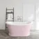 Mayfair 1500mm Cashmere Pink Freestanding Roll Top Slipper Bath