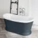 Mayfair 1700mm Inky Blue Freestanding Roll Top Slipper Bath