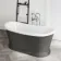 Mayfair 1700mm Graphite Grey Freestanding Roll Top Slipper Bath