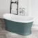 Mayfair 1700mm Midnight Green Freestanding Roll Top Slipper Bath