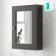 Graphite Grey Mirror Cabinet 700x500mm