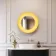 Georgia Pale Brushed Brass Round Illuminated LED Mirror 650mm