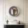Georgia Pale Brushed Gunmetal Round Illuminated LED Mirror 650mm