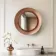 Georgia Pale Brushed Bronze Round Illuminated LED Mirror 650mm