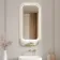Adeline Brushed Brass Illuminated LED Mirror 1000x450mm