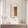 Adeline Brushed Brass Illuminated LED Mirror 1000x450mm