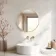 Paris Brushed Brass Round Bathroom Mirror 500mm