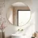 Paris Brushed Brass Round Bathroom Mirror 800mm