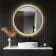 Paris Black Framed Round Backlit Illuminated LED Mirror 800mm