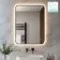 Nina Black Framed Backlit Illuminated LED Mirror 800x600mm