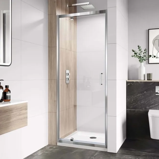 London 6mm Pivot Shower Door 760mm
