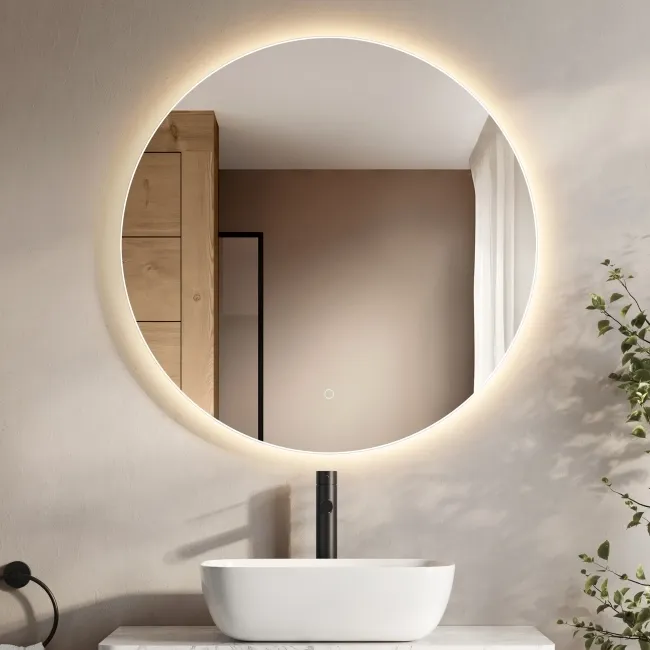 Kay Round Illuminated LED Mirror 800mm
