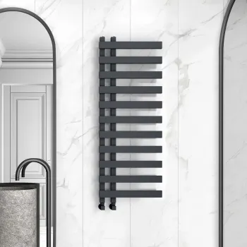 Palermo Anthracite Designer Heated Towel Rail 1200x450mm