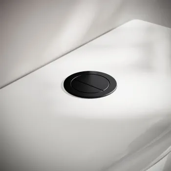Alma & Kent Matt Black Cistern Flush Button - 48mm hole