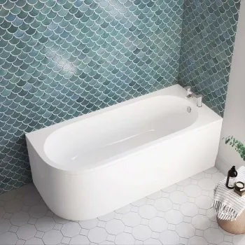 Oakham 1700 Space Saving Bath - Right Handed