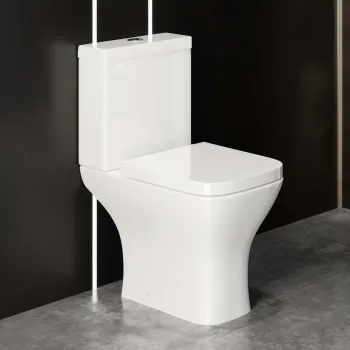 Atlanta Close Coupled Toilet With Soft Close Seat