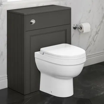 Traditional Graphite Grey Back To Wall Unit and Seattle Toilet