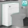 100% Waterproof - Harper Gloss White PVC Back To Wall Toilet Unit 600mm