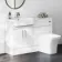 100% Waterproof - Harper Gloss White PVC Combination Vanity Basin and Houston Toilet 1200mm
