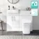 100% Waterproof - Harper Gloss White PVC Combination Vanity Basin & Houston Toilet 1000mm