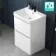 100% Waterproof - Corsica Gloss White PVC Basin Drawer Vanity 600mm