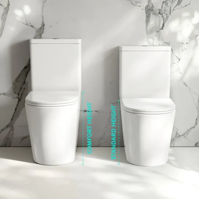 Loma Rimless Comfort Height Close Coupled Toilet With Premium Soft Close Slim Seat