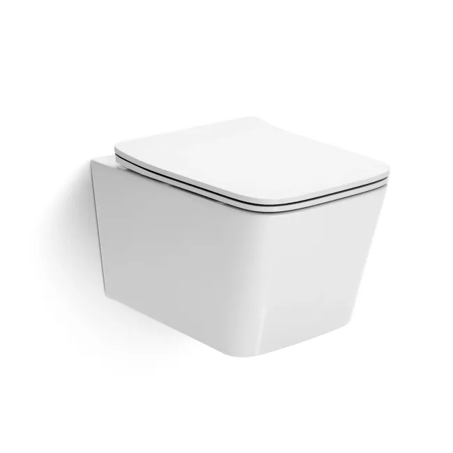 Kent Rimless Tornado Wall Hung Toilet With Premium Soft Close Slim Seat