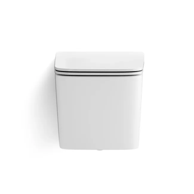 Kent Matt White Rimess Tornado Wall Hung Toilet With Premium Soft Close Slim Seat