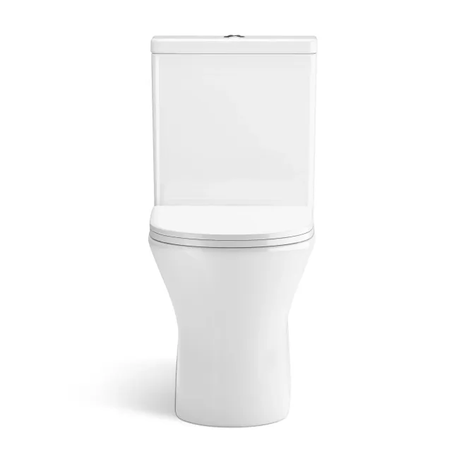 Brooklyn Rimless Close Coupled Toilet With Premium Soft Close Slim Seat