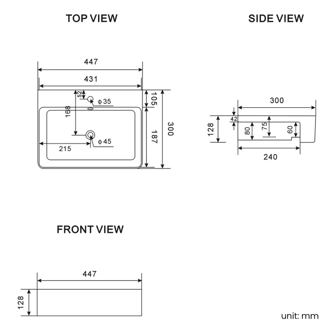 100% Waterproof - Harper Gloss White PVC Combination Vanity Basin & Miami Toilet 1000mm - Black Accents