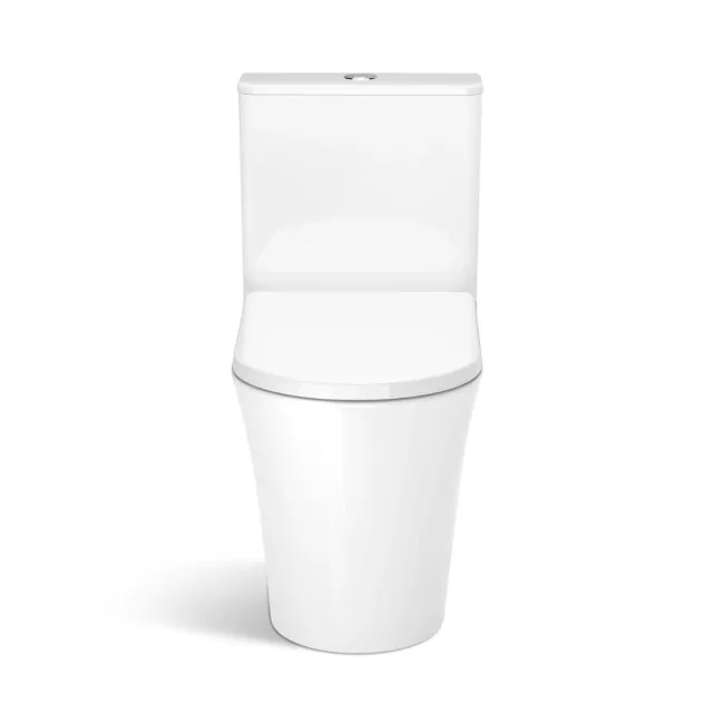 Tucson Rimless Close Coupled Toilet With Soft Close Seat