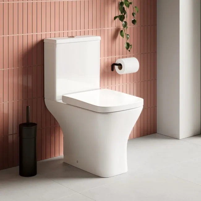 Boise Rimless Close Coupled Toilet With Soft Close Seat