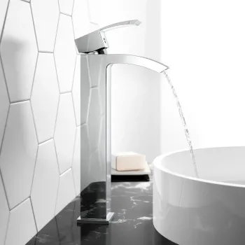Brora Chrome High Rise Basin Mixer Tap