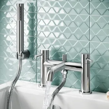Selma Chrome Bath Filler & Handheld Shower