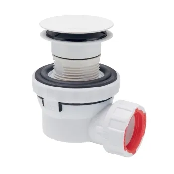 Wirquin Matt White Dome Nano 6.7 Quick Clac All In One Basin Waste & Trap