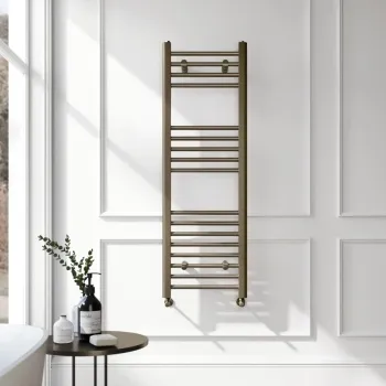 Barcelona Antique Gold Straight Heated Towel Rail 1200x400mm