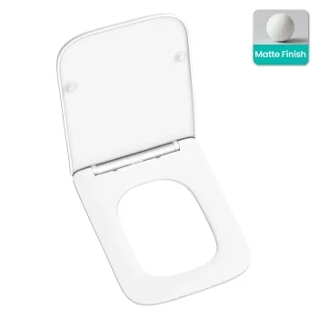 Kent Matt White Quick Release Premium Soft Close Slim Seat