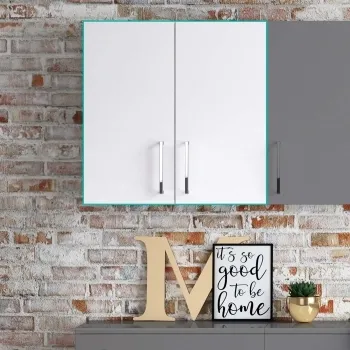 Harper Gloss White Wall Hung Cabinet 600x600mm