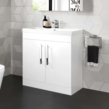 Avon Gloss White Basin Vanity 800mm