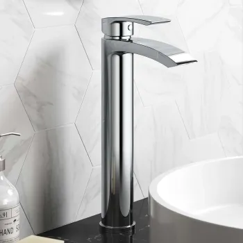 Severn Chrome High Rise Basin Mixer Tap