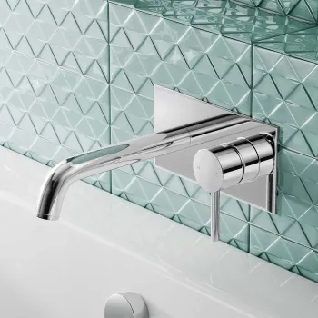 Trent Chrome Wall Mounted Bath Filler