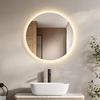Kay Round Illuminated LED Mirror 600mm