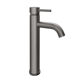 Trent Gunmetal Grey High Rise Basin Mixer Tap