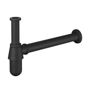 Matt Black Traditional Solid Brass Bottle Trap