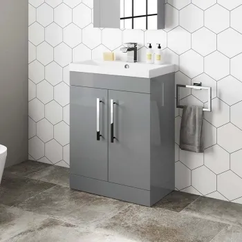 Avon Stone Grey Basin Vanity 600mm