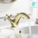 Tweed Traditional Brushed Brass Basin Mixer Tap