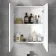 Gloss White Mirror Cabinet 500mm