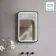 Olivia Battery Operated Black Framed Illuminated LED Mirror 600x400mm